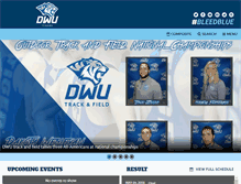 Tablet Screenshot of dwuathletics.com